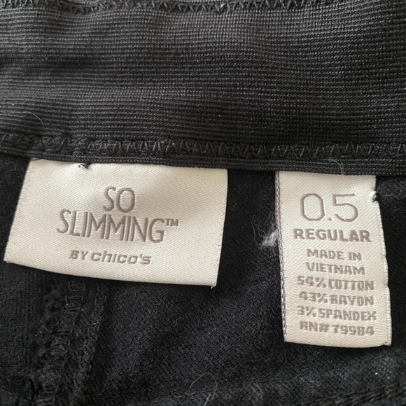 Chico's Womens‎ Size 6 Black So Slimming Ankle Skinny Jeans (257) - Picture 3 of 3